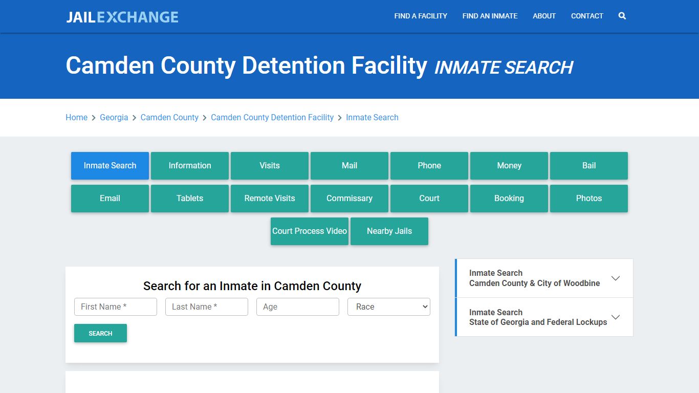 Camden County Detention Facility Inmate Search - Jail Exchange