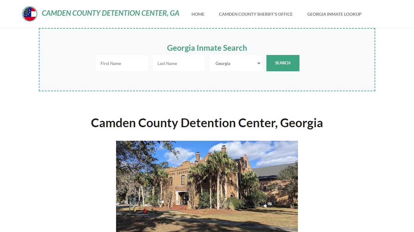 Camden County Detention Center, GA Inmate Roster, Offender Search